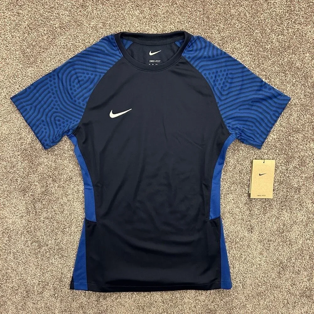 Nike Soccer Jersey Top Short Sleeves Navy Blue Women's Athletic Size XS - NWT$50